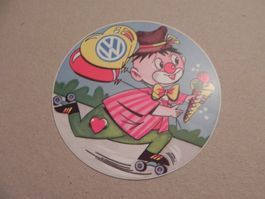 Kleber 45 Jahre Alt ca. von Jahr 1980 VW Auto Werbung