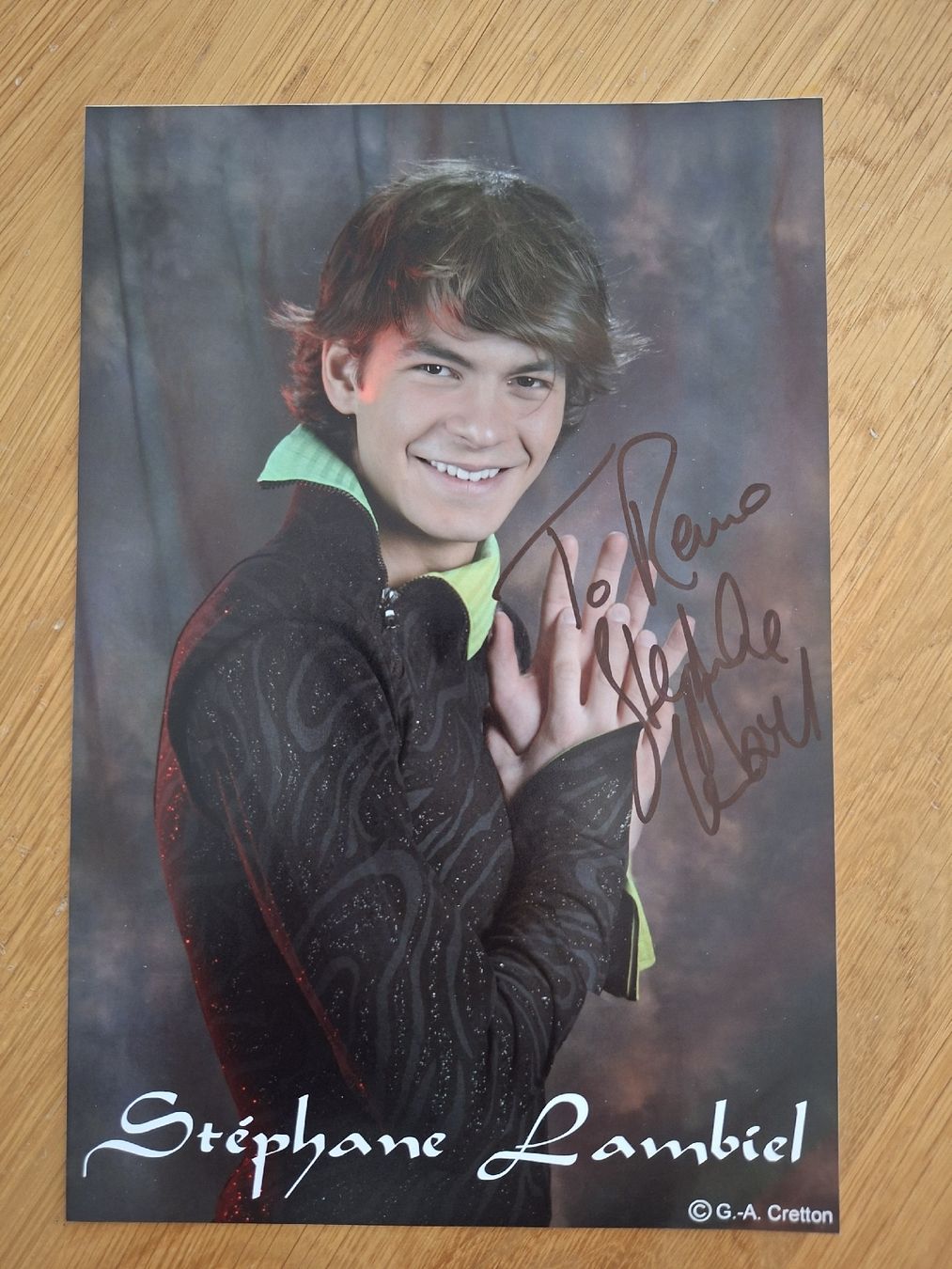 Autogramme: Stephane Lambiel Eiskunstlauf Autogrammkarte – Gebraucht aus Thun von wuschu