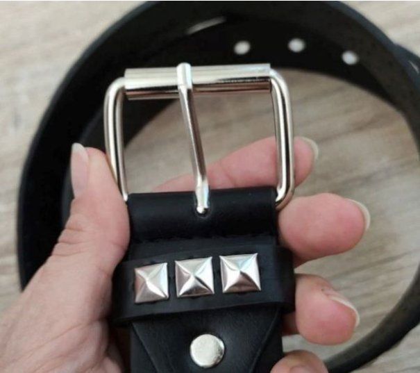Cinture: 2x Punkrock Nietengürtel - Ceinture rivets punk – Nuovo e nell'imballaggio originale da Lausanne venduto da FASHION-WORLD-SHOP 3