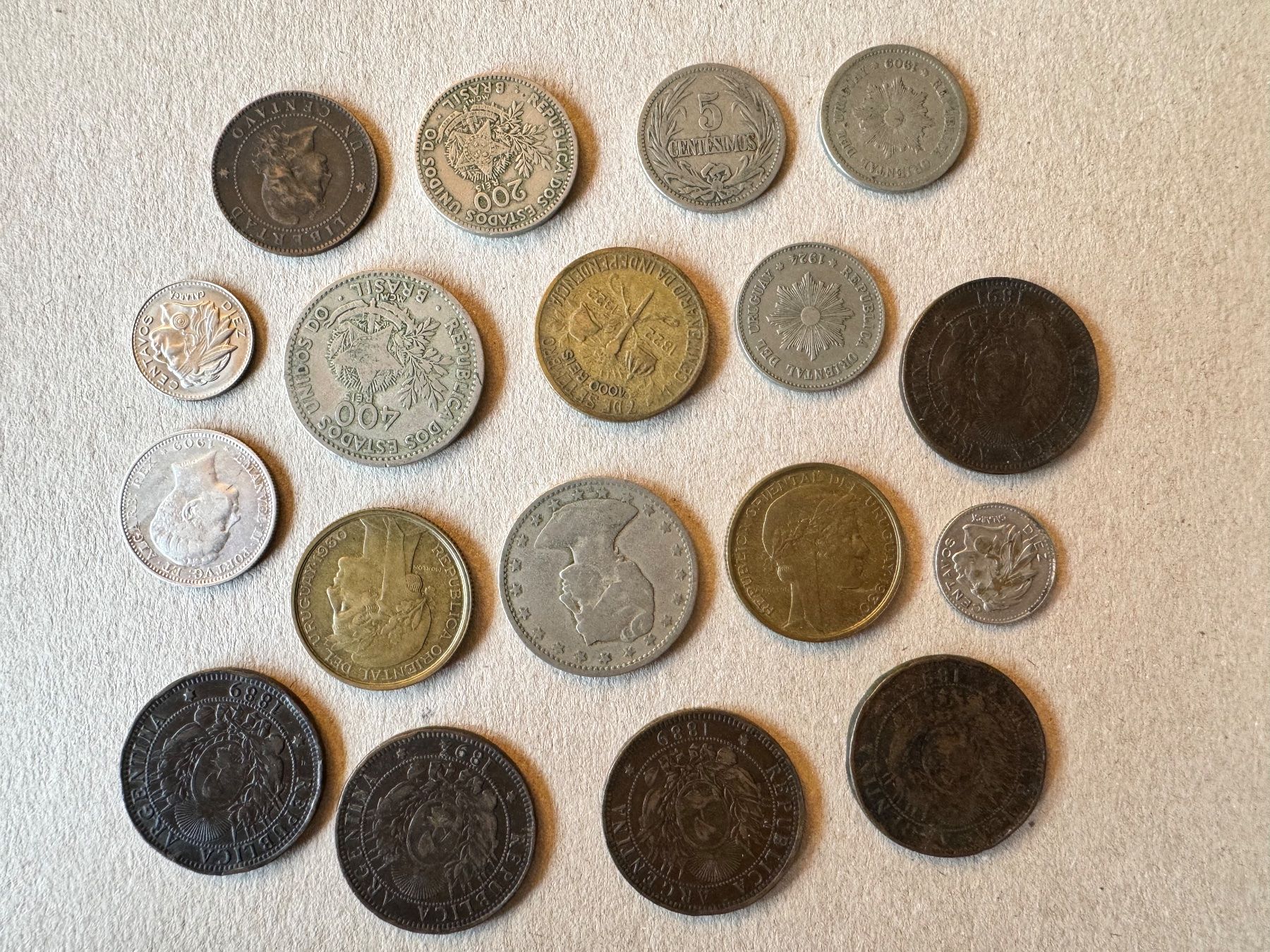 Tutti le monete: Lot Südamerika mit Silber – Usato da Meilen venduto da coins4sale 1