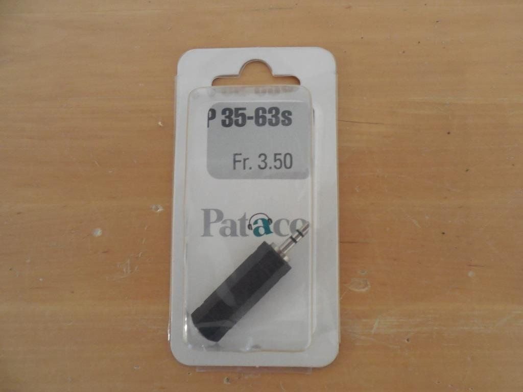 Casques audio: Pataco Kopfhörerstecker Adapter – Neuf avec emballage d'origine à Galgenen par Marc98