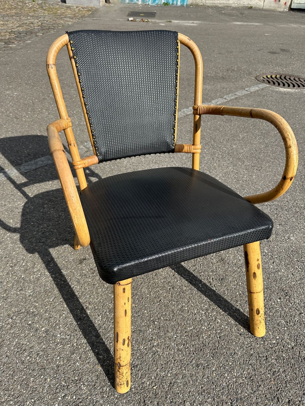 Poltrone: Vintage Bambus Cocktail Sessel. – Usato da Zürich venduto da atlantis77