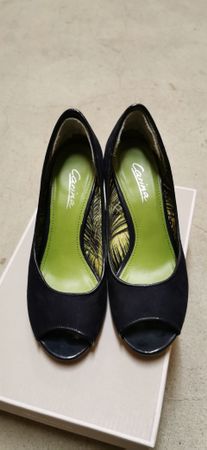 Pumps blau, 36, keilabsatz
