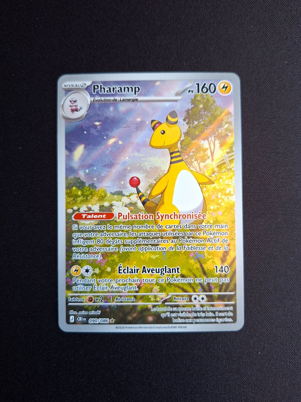 Pokémon Carte collezionabili: Pokémon Pharamp 090/086 en Français – Nuovo (secondo la descrizione) da Valeyres-sous-Rances venduto da gegg