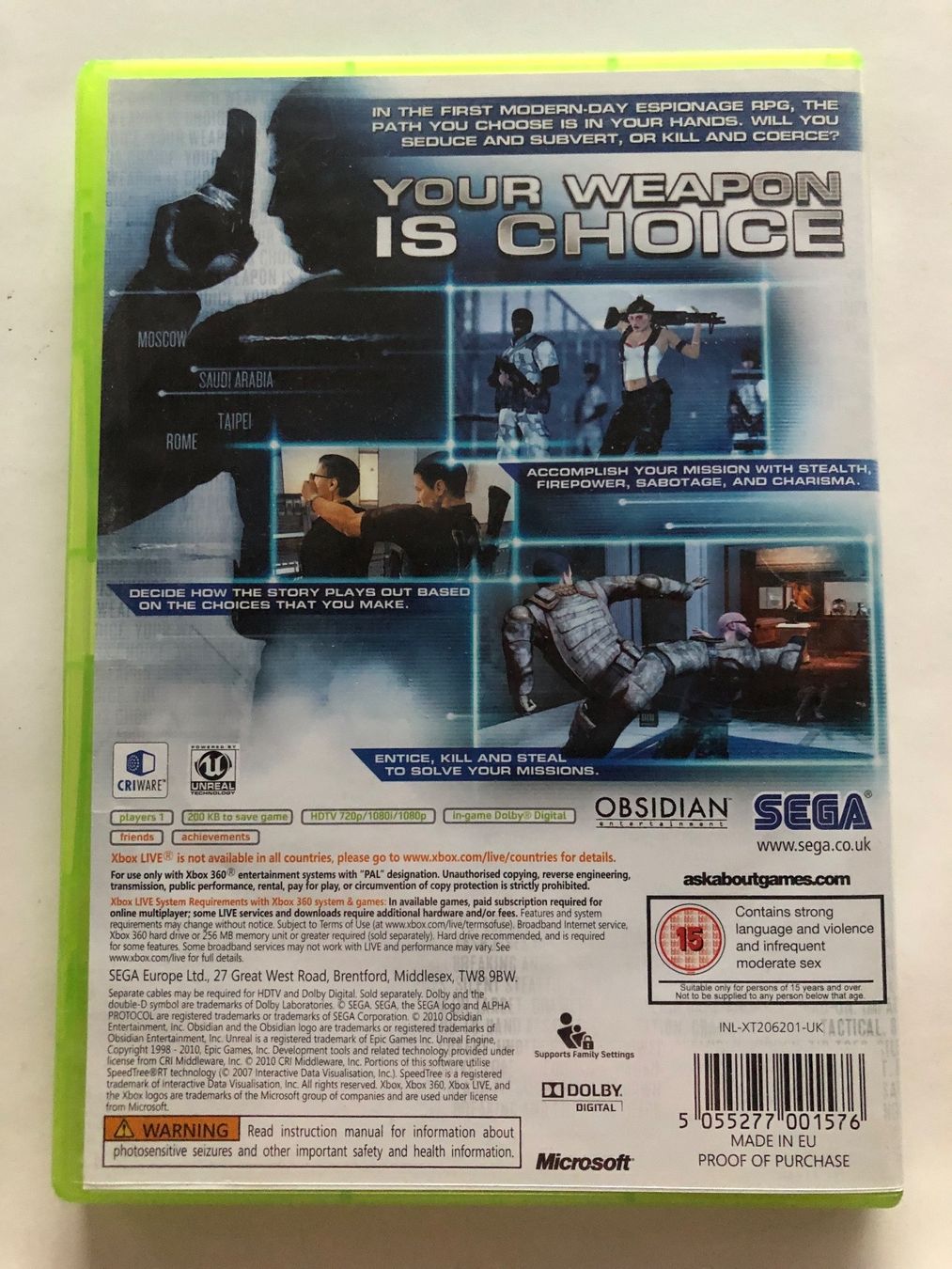 Microsoft Spiele: Alpha Protocol für Xbox 360 – Gebraucht aus Kestenholz von Mad18 1