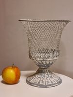 Metall Deko Vase Antik Shabby Chic