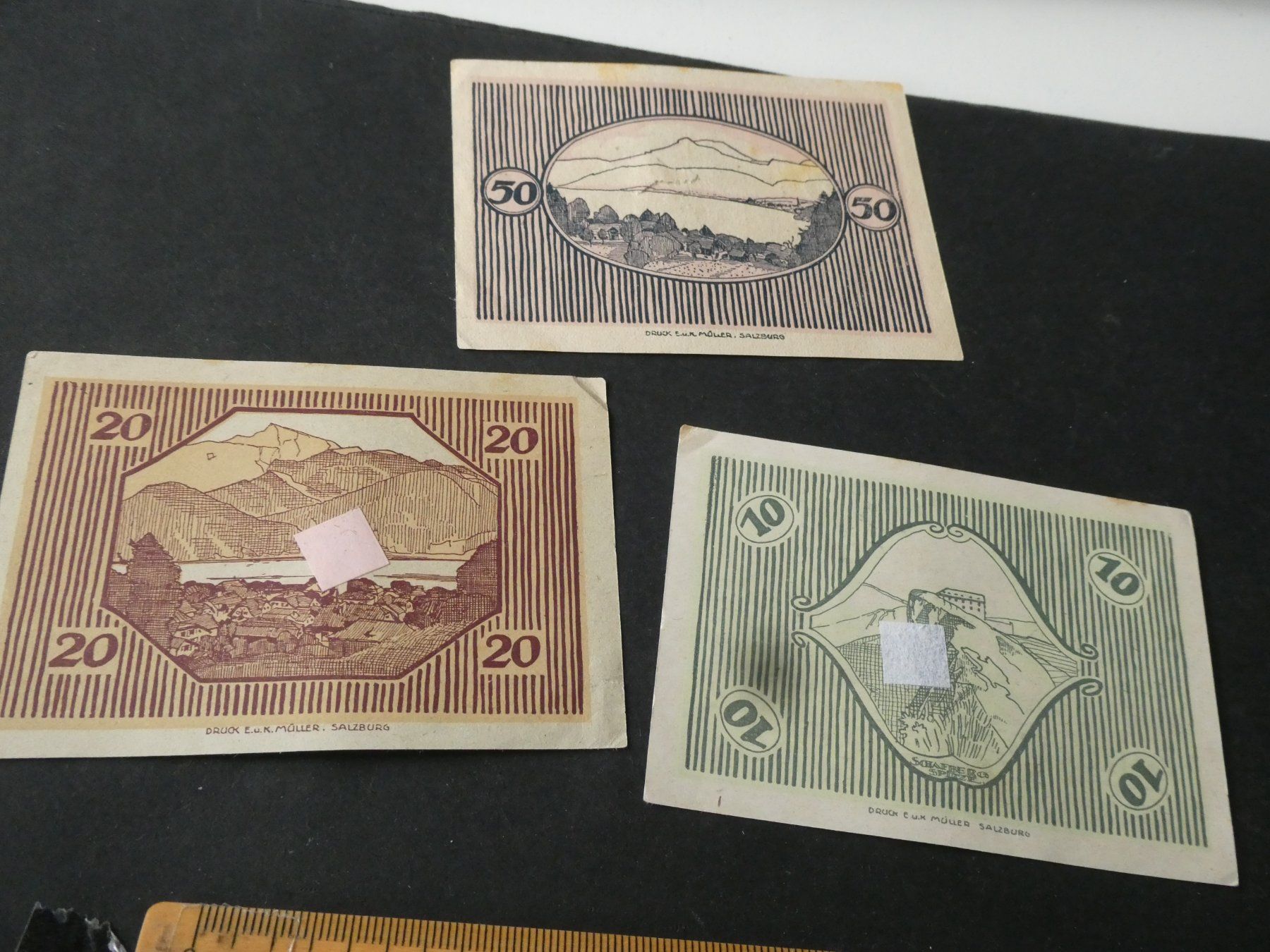 Banknoten: Oesterreich,  St. Gilgen - Notgeldscheine – Gebraucht aus Hinterforst von Rohusri 1