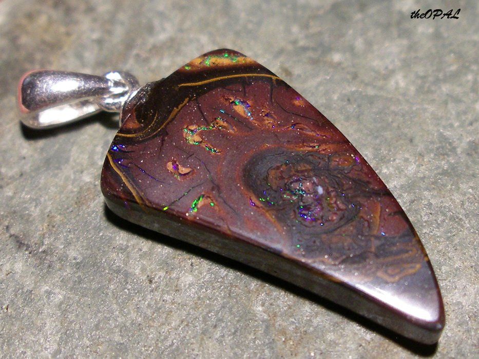 Ciondoli: theOPAL *** BOULDER MATRIX OPAL ANHÄNGER 11,39ct *** – Nuovo e nell'imballaggio originale da Ebnat-Kappel venduto da theOPAL 1