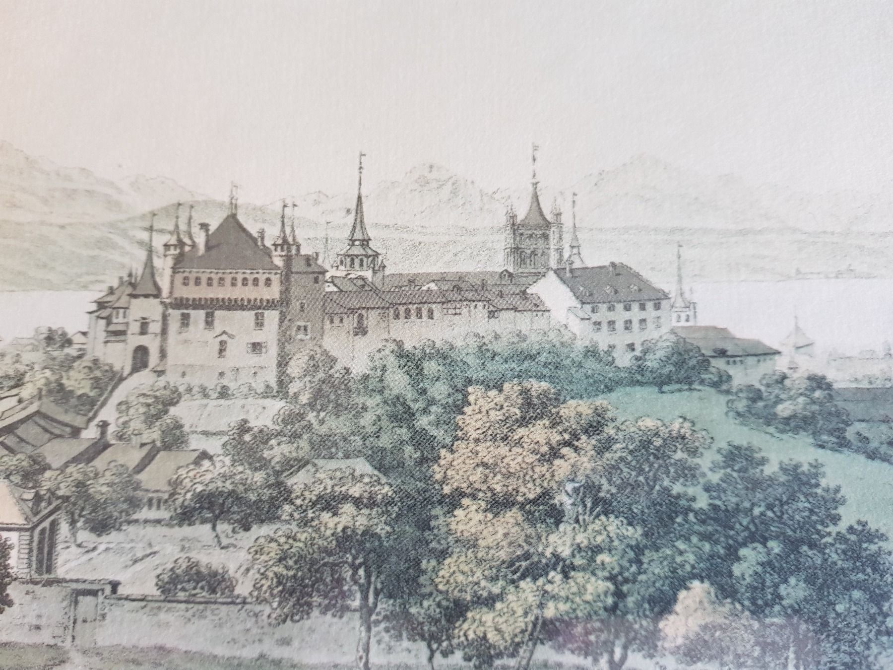 Incisioni: Eau-forte "Lausanne" par B. A. Duncker – Usato da Cossonay-ville venduto da Super-Price-Quality 3