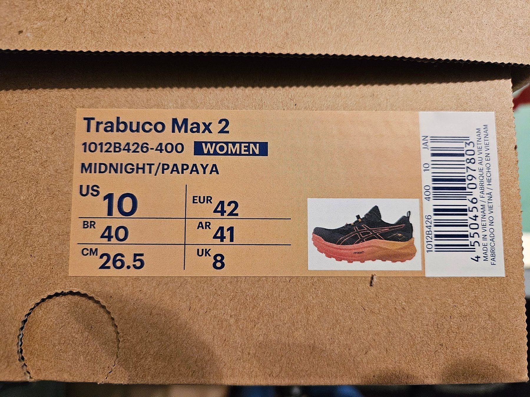 Asics Scarpe da donna: Aesics Trabuco Max 2 – Usato da Hünenberg venduto da lexli06 2