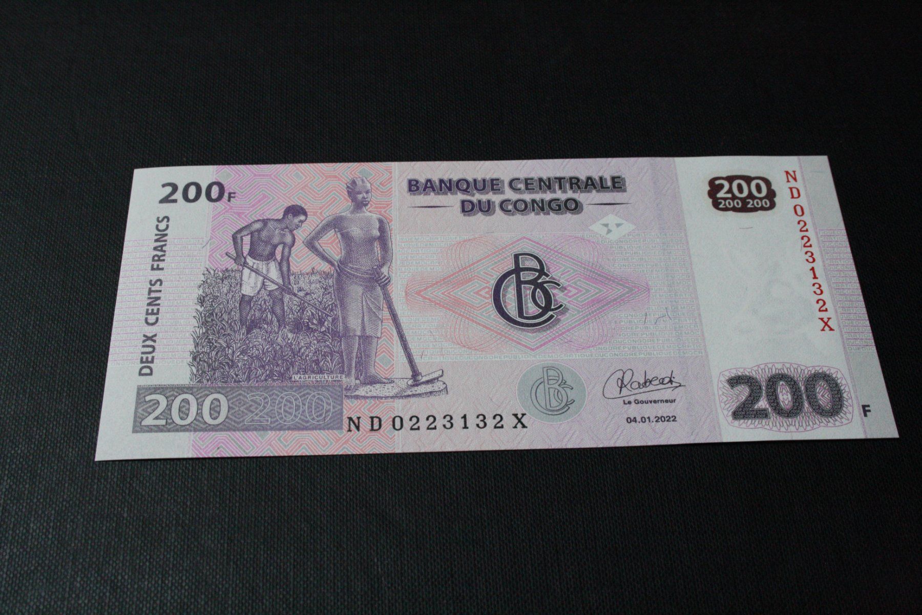 Banconote: UNC Congo 200 Francs  2022 – Nuovo (secondo la descrizione) da Cormondrèche venduto da Hermes.monnaies