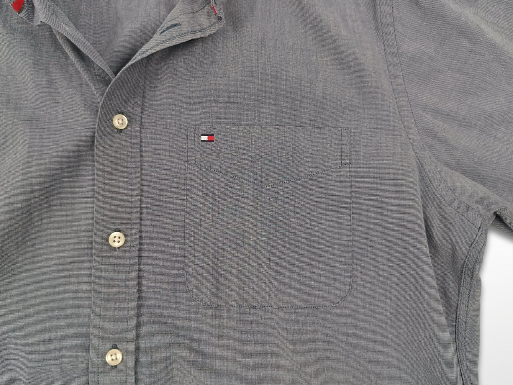 Tommy Hilfiger Chemises: TOMMY HILFIGER Hemd grau Gr. M – D'occasion à Suhr par Restwert_Suhr 4