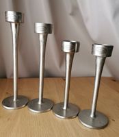 4er Set Kerzenständer von Creatly Home, Silber, Top!