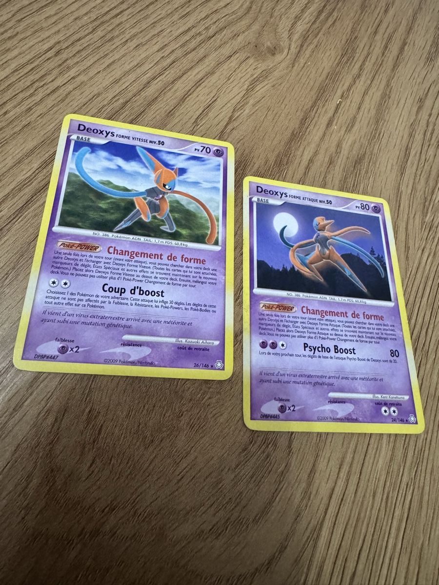 Pokémon Carte collezionabili: Lot de 2 cartes Pokémon Deoxys – Usato da geneve venduto da Besko87 2