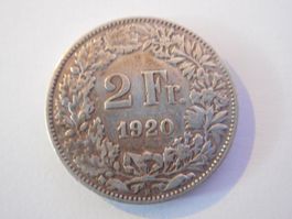2 Fr. 1920 silber