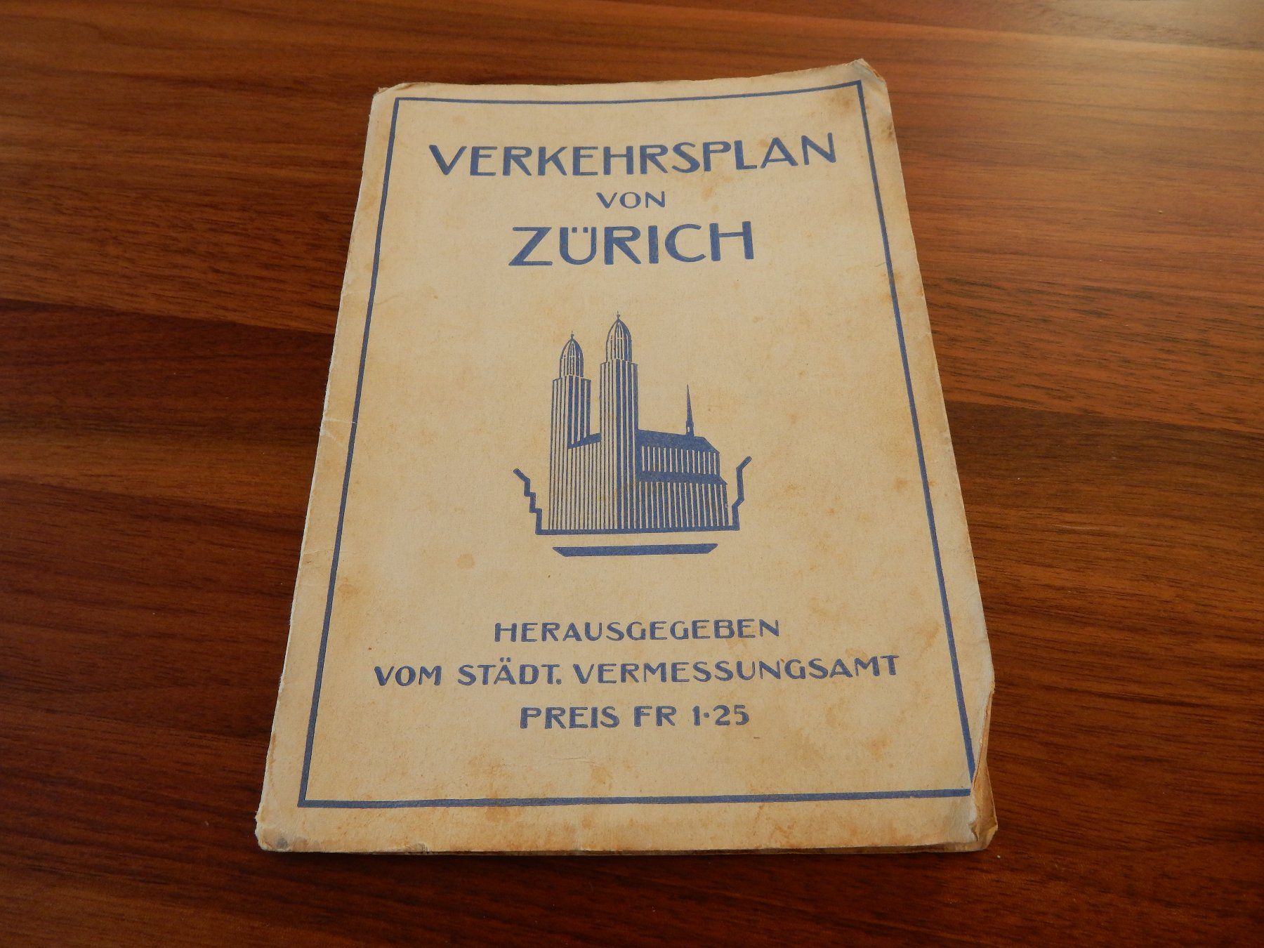 Grafica & Litografie: Verkehrsplan von Zürich ca.1930 – Usato da Untervaz venduto da FullFlap777