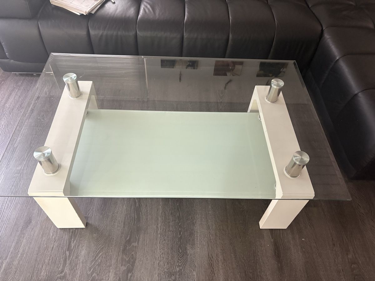 Bicchieri: Couchtisch Glas Weiss – Usato da Oppligen venduto da chicca25 1