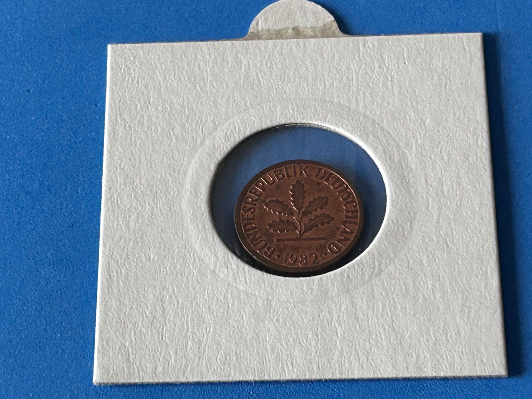 Tutti le monete: Germany - 1 Pfennig 1982 F – Usato da Corcelles NE venduto da AJKader 3