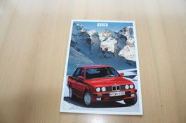 BMW 325iX Prospekt Jahrgang 1988