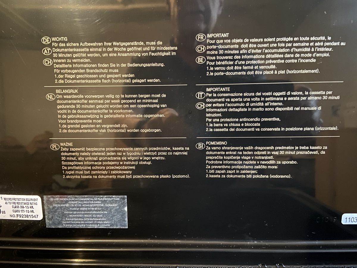 Casseforti: Honeywell Tresorkoffer – Nuovo (secondo la descrizione) da Wolfwil venduto da Pjw0 3