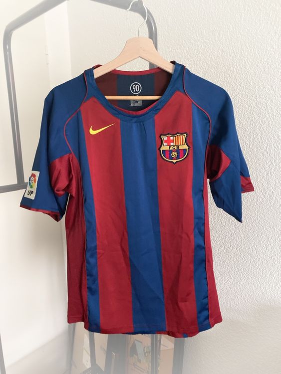 Maillot FC Barcelone Extérieur 2004-2005 – Nike – N°10 Ronaldinho – Taille M