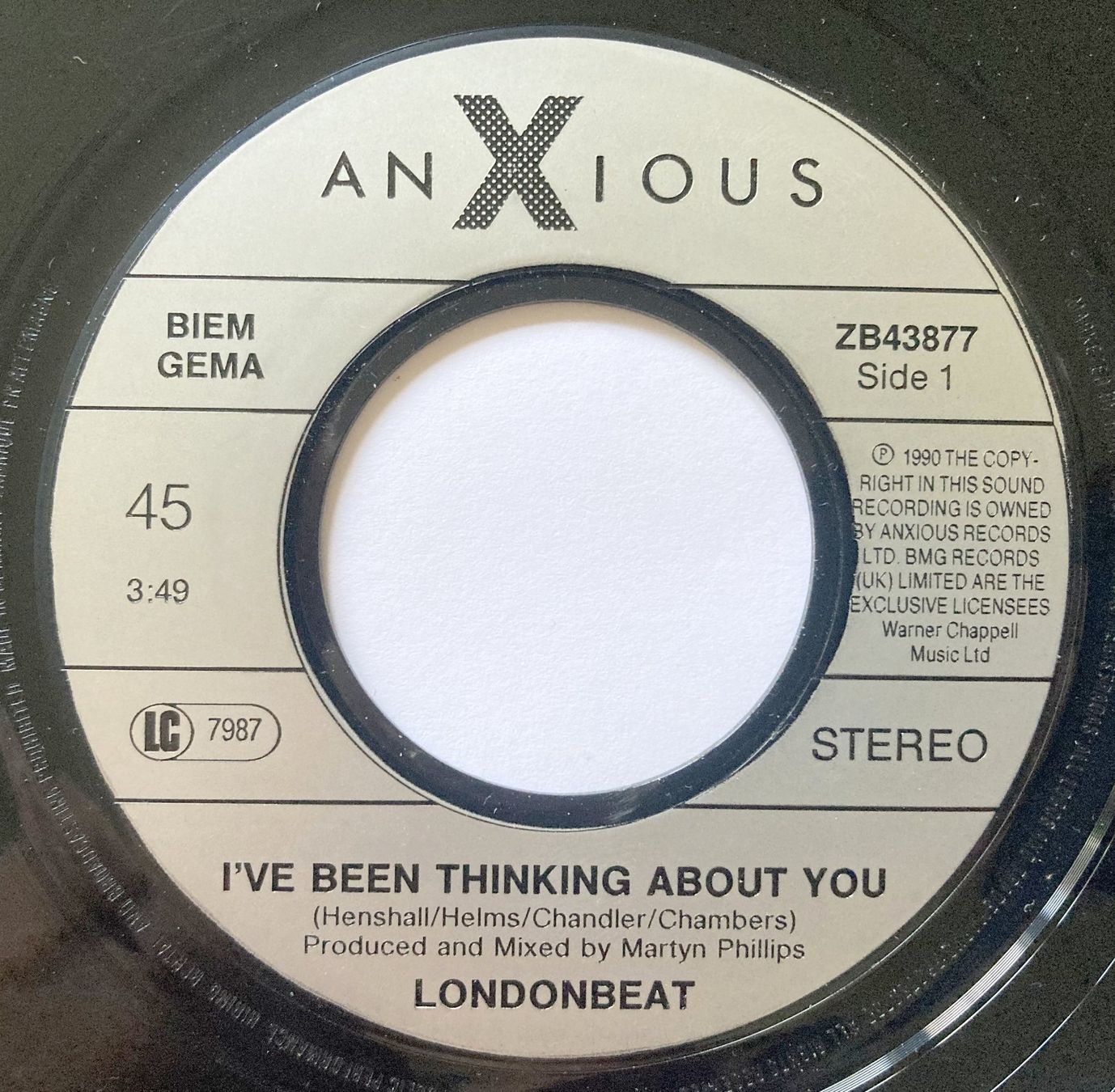 Vinyles: LONDONBEAT - I'VE BEEN THINKING ABOUT YOU – D'occasion à Bottens par hotter-than-hell 2