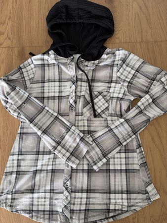 Hoodie Bluse im Holzfäller Look, Grösse M 