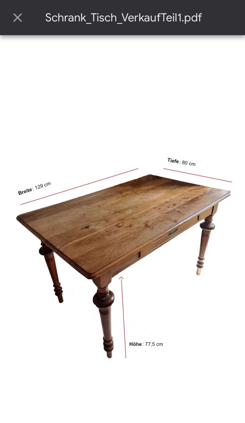 Tavoli: Antiker Biedermeier Tisch – Usato da Laufen venduto da jer_w9tl