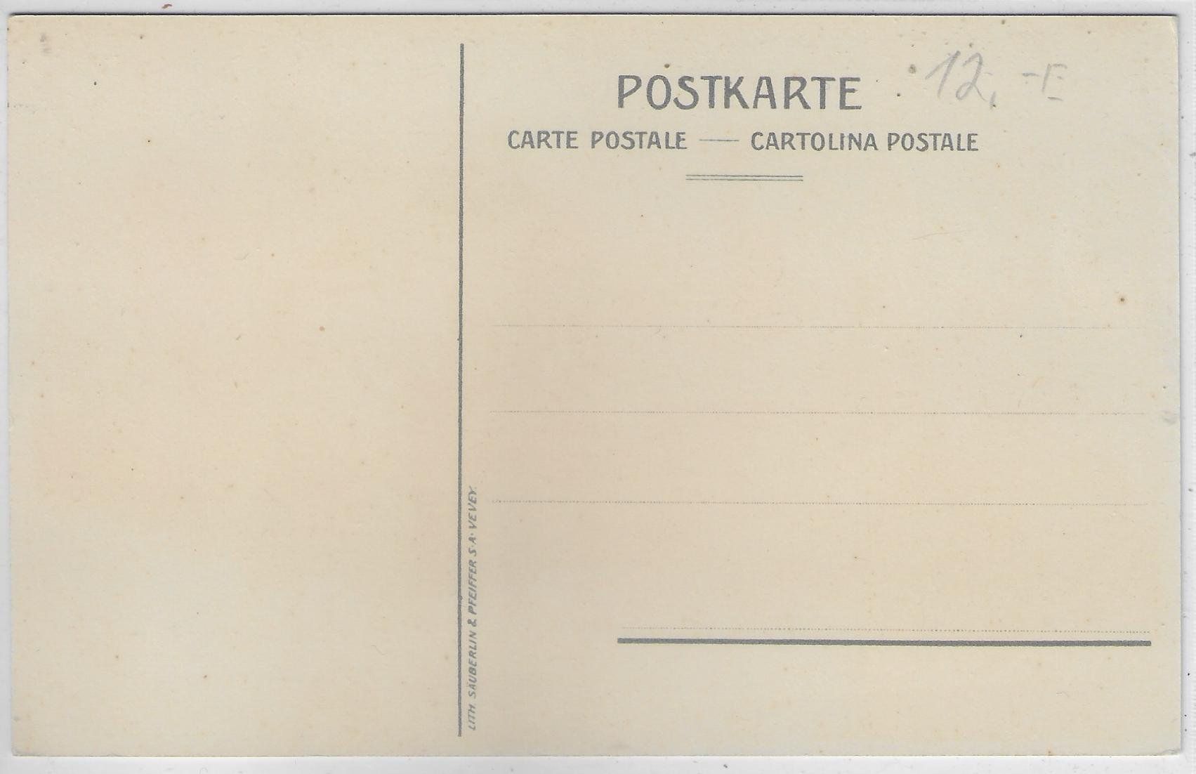 Cartoline postali: Chateau de Wildenstein AG - Chocolats Peter & Kohler Litho – Usato da Ettingen venduto da Kartenplanet 1