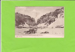 Le Cole des Roches en hiver-Pferdegespann