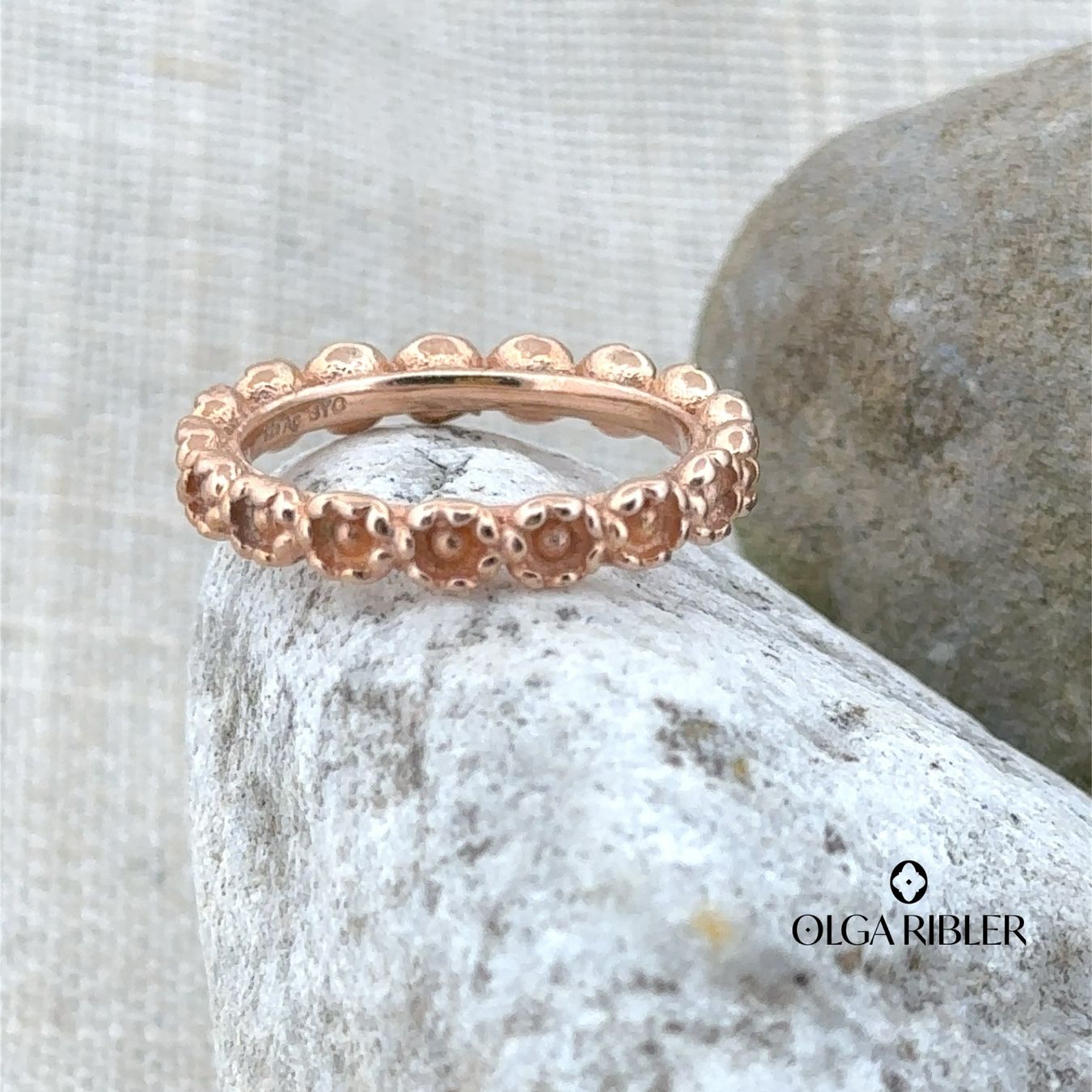 Olga Ribler Anelli: Feiner Silber Ring 925 rosevergoldet Grösse 53 – Nuovo (secondo la descrizione) da Luzern venduto da Schmuckoutlet 4