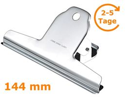 Briefklemmer spring clip Metall, 144 mm