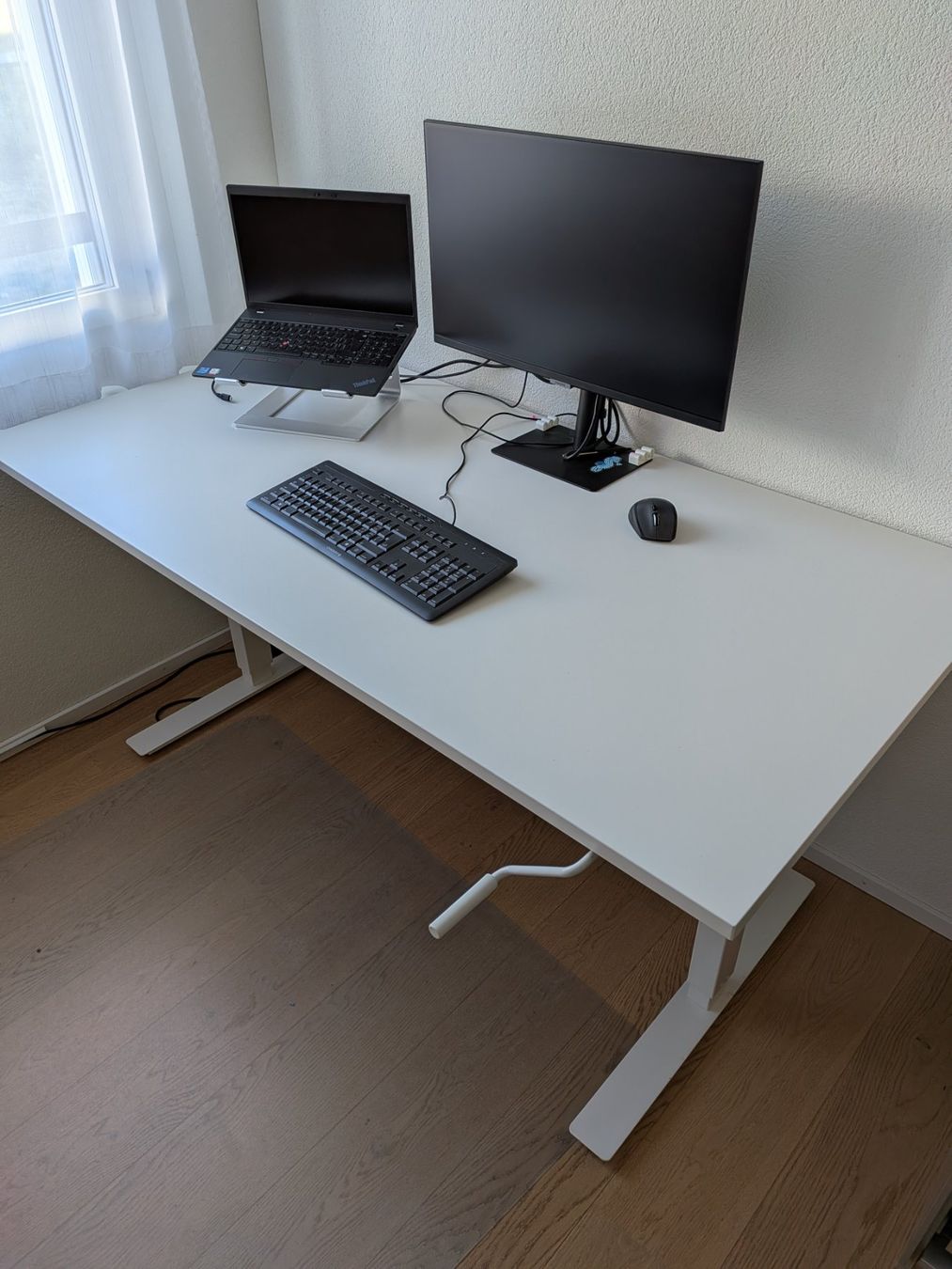 Ikea Scrivanie: Schreibtisch sitz/steh 160 cm x 80 cm – Usato da Stallikon venduto da anbaran 2