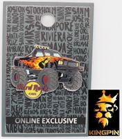 HARD ROCK CAFE Pin Monster Truck Flames Truck