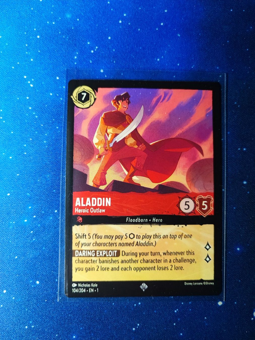 Disney Sammelbilder & Trading cards: Disney Lorcana Aladdin – Gebraucht aus Densbüren von