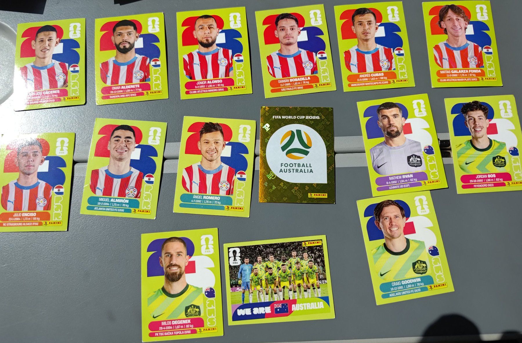Panini Sammelbilder & Trading cards: Panini 2026 - SET PAR, AUS – Neu (gemäss Beschreibung) aus Bern von Nicolaro 1
