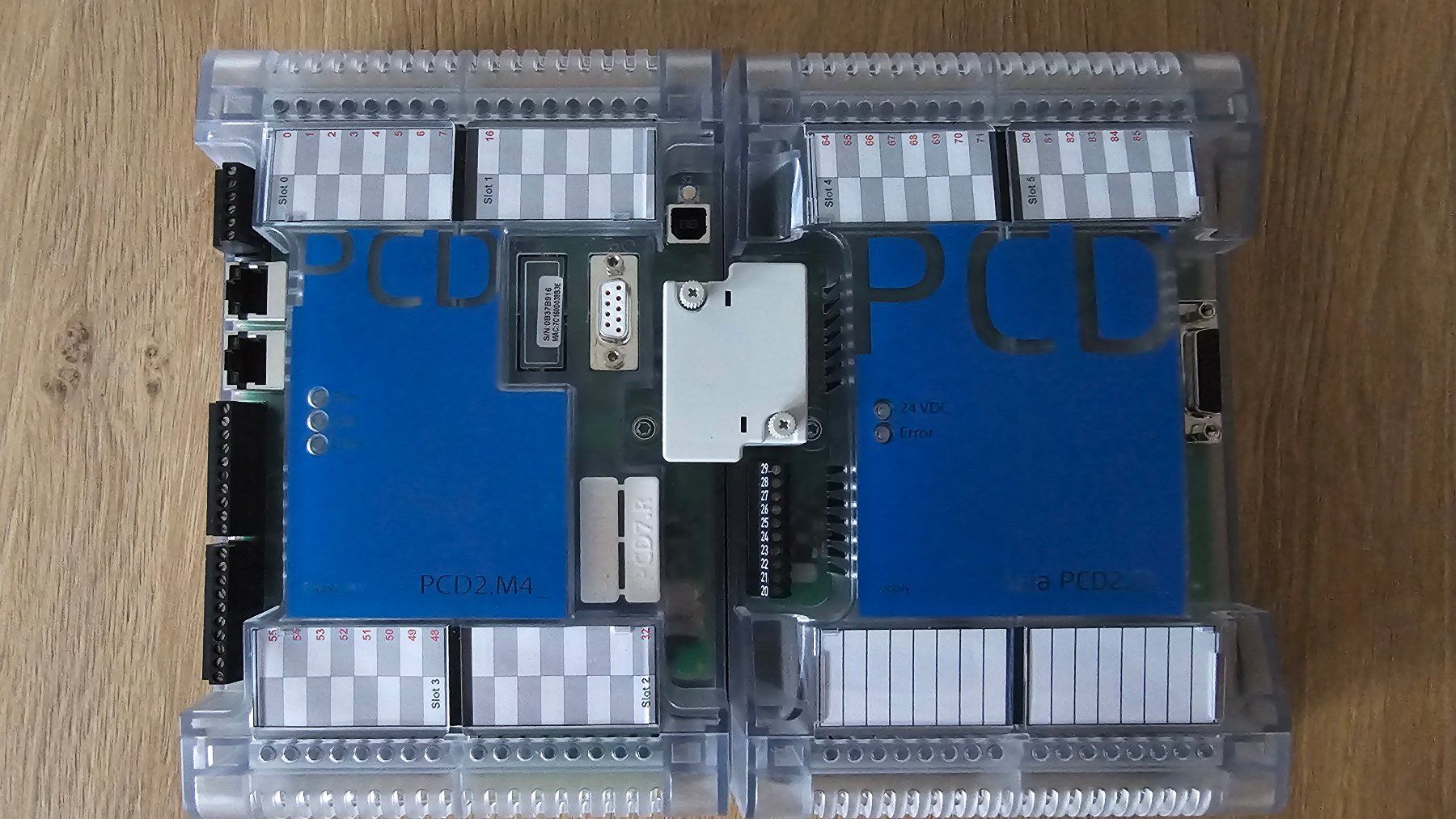 Sistema di controllo: Saia PCD2.M4560 mit PCD2.C1000 Erweiterung und div. Module – Usato da Boniswil venduto da LakeSide_Boniswil