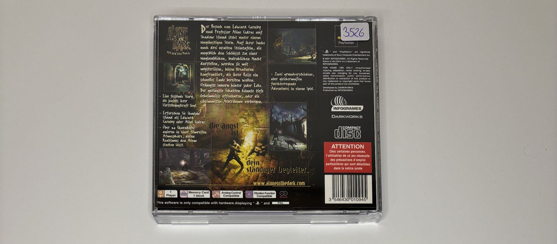 Giochi: PS1 - Alone in the Dark: The New Nightmare – Usato da Allschwil venduto da Bullach 2