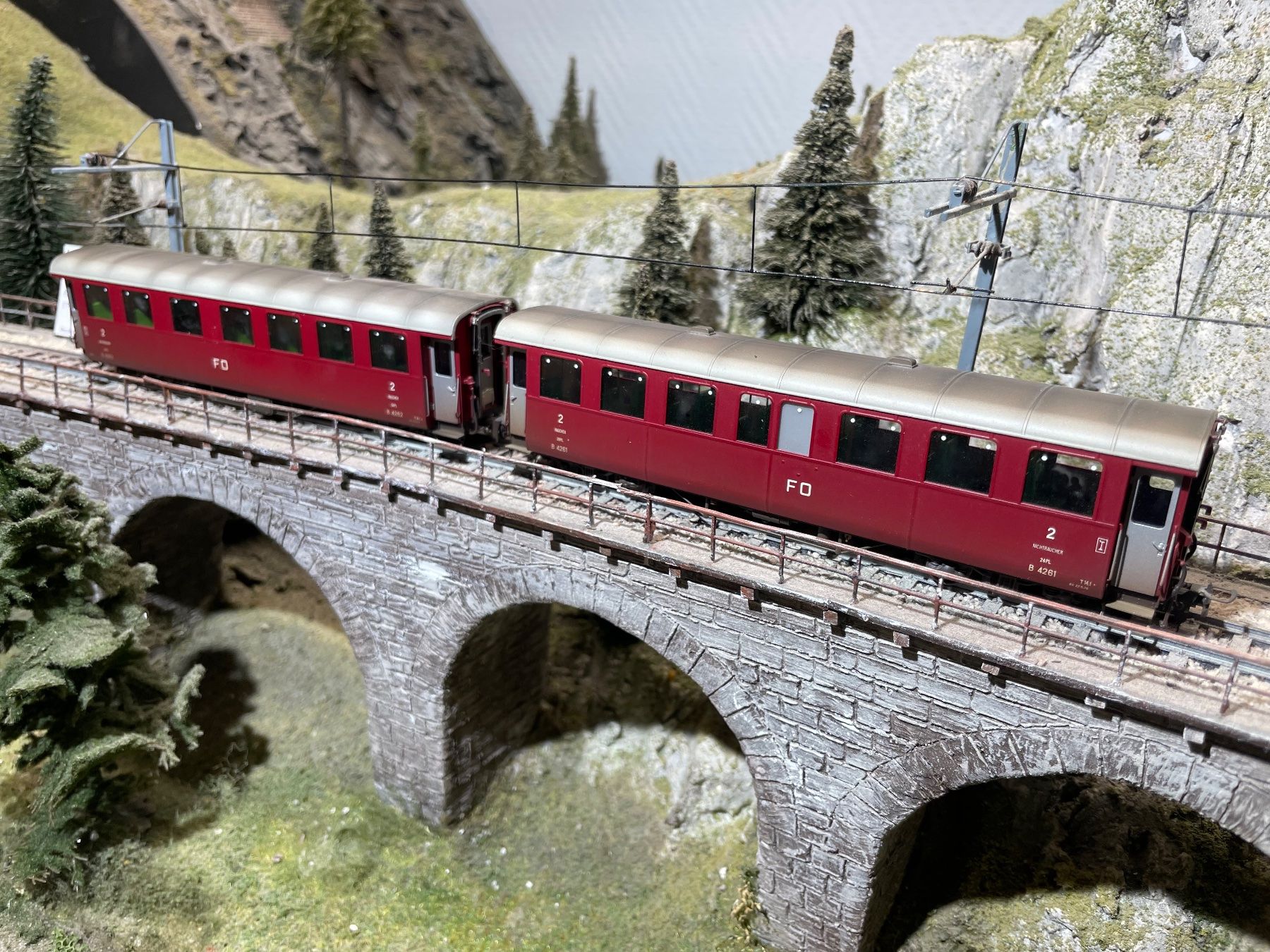 Ferro-suisse Modellini di ferrovie: Ferro Suisse, FO Wagen - Set – Usato da Krummenau venduto da ferrotech