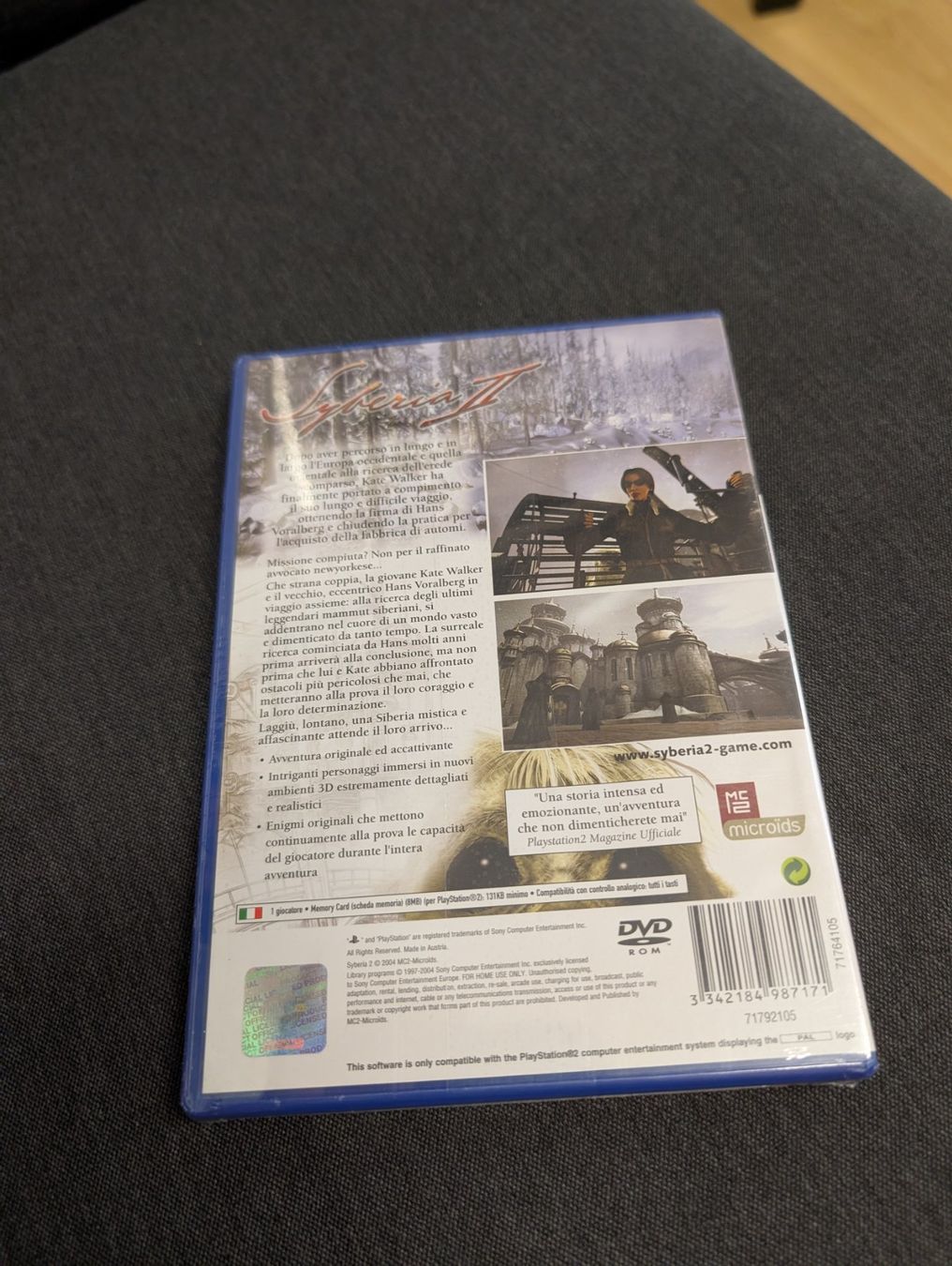 Giochi: Syberia II Sony playstation 2 SEALED – Nuovo e nell'imballaggio originale da Giubiasco venduto da Ticinerd 1