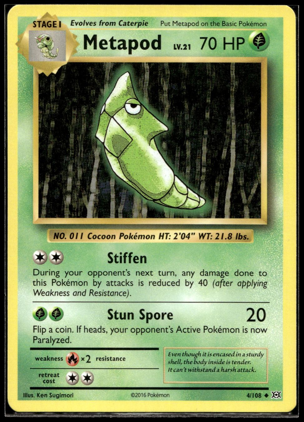 Pokémon Carte collezionabili: Metapod (EVO EN 4/108) – Nuovo (secondo la descrizione) da Affoltern am Albis venduto da Chiesa_5