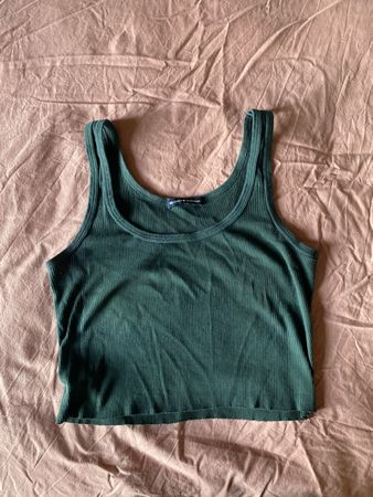 Débardeur Brandy Melville Vert Foncé Taille Unique État Neuf