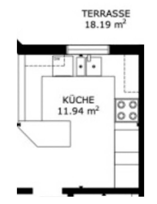Cuisines complètes: Moderne Küche mit Steinabdeckung (Selbstabholung) – D'occasion à Pfeffingen par M4n4g3r 1