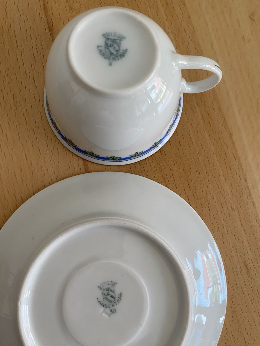 Tazze: Antike Espresso Tasse Langenthal – Usato da Schwarzenburg venduto da Michellu 4