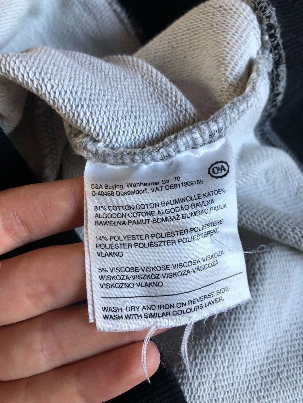 C&A Maglioni & Felpe: CLOCKHOUSE Herren Grau Pullover To the Max L Pull Gris Homme – Usato da St-Aubin FR venduto da Tiweety 5