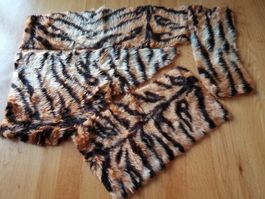 Tigerfell-Imitat, Kunstfell, Karneval, Deko, Fasnacht, DIY