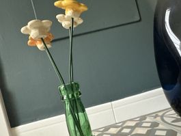 4 Keramikblumen, Frühling Dekoration💐