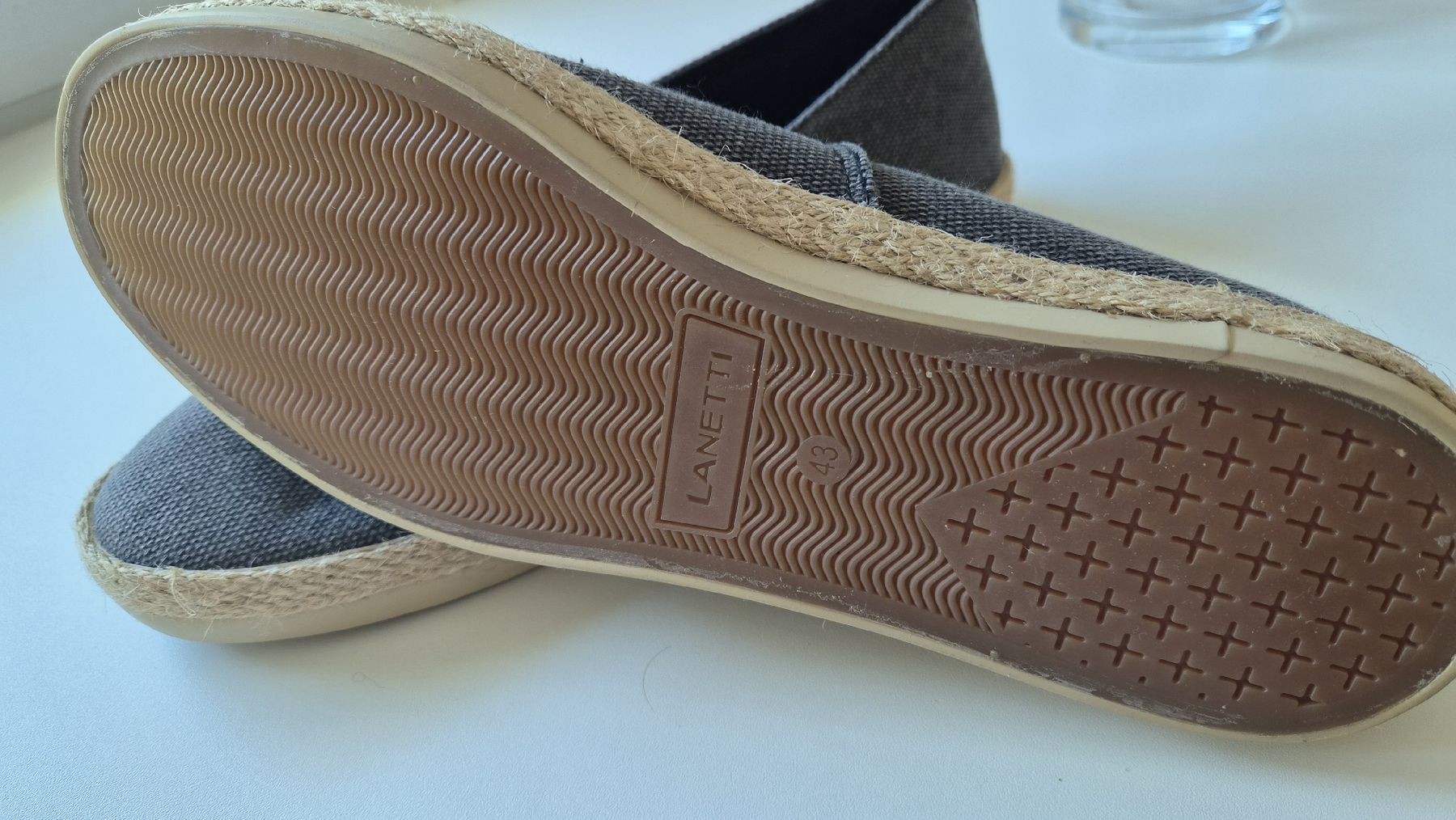Scarpe da uomo: Espadrilles dunkelgrau Grösse 43 von Lanetti NEU – Nuovo (secondo la descrizione) da Abtwil SG venduto da Realsale 3