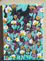 Blumenbild Acrylbild Unikat, 2024 60x40cm