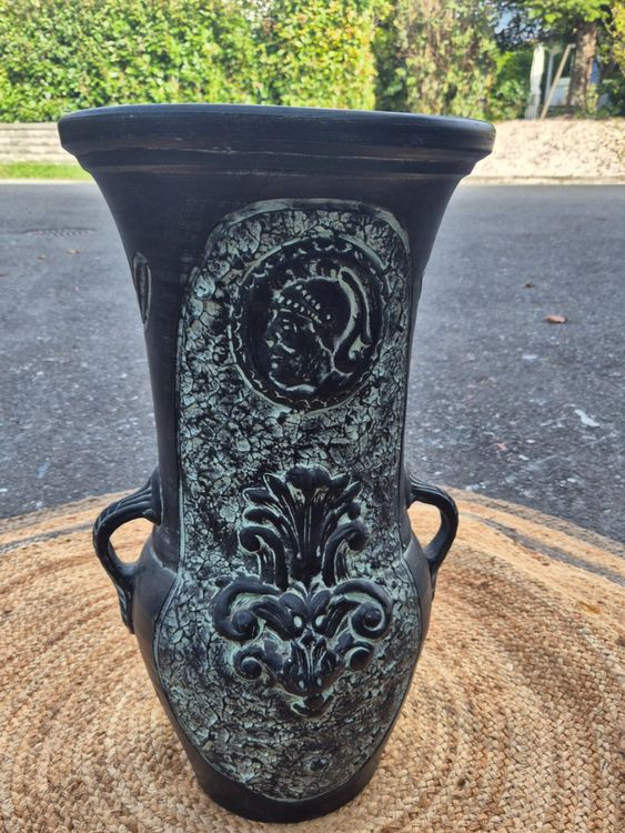 Grand Vase Amphore Deko-Shop-Hannusch 60 Cm - Poterie Marron Pour Décoration Intérieure